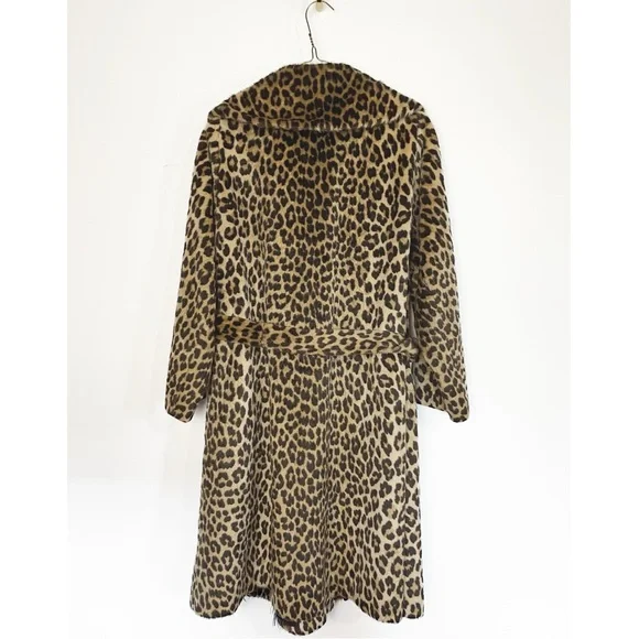 Vintage Leopard Print Trench Coat - Picture 2 of 13